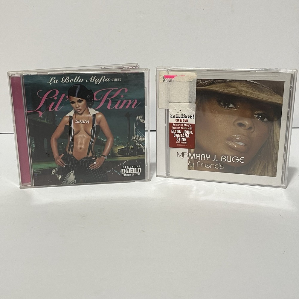 R&B CDs Lot Of 2 Lil Kim La Bella Mafia & Mary J Blige & Friends (Sealed)